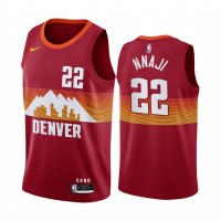 Nike Denver Nuggets #22 Zeke Nnaji Red NBA Swingman 2020-21 City Edition Jersey