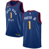 Nike Denver Nuggets #1 Michael Porter Jr. Blue NBA Swingman Statement Edition Jersey