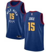Nike Denver Nuggets #15 Nikola Jokic Navy NBA Swingman City Edition Jersey