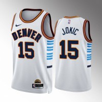 Denver Denver Nuggets #15 Nikola Jokic White NBA 2022-23 Men's City Edition Jersey