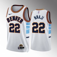 Denver Denver Nuggets #22 Zeke Nnaji White NBA 2022-23 Men's City Edition Jersey