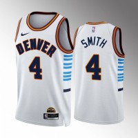 Denver Denver Nuggets #4 Ish Smith White NBA 2022-23 Men's City Edition Jersey