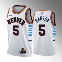 Denver Denver Nuggets #5 Will Barton White NBA 2022-23 Men's City Edition Jersey