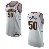 Denver Denver Nuggets #50 Aaron Gordon Nike Silver 2022-23 Authentic Jersey - City Edition