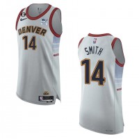 Denver Denver Nuggets #14 Ish Smith Nike Silver 2022-23 Authentic Jersey - City Edition