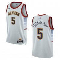 Denver Denver Nuggets #5 Kentavious Caldwell-Pope Unisex Nike Silver 2022-23 Swingman Jersey - City Edition