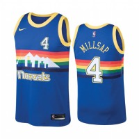 Nike Denver Nuggets #4 Paul Millsap Hardwood Classic Blue NBA Jersey