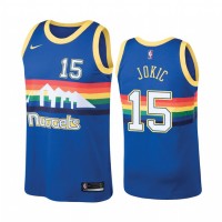 Nike Denver Nuggets #15 Nikola Jokic Hardwood Classic Blue NBA Jersey