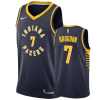 Nike Indiana Pacers #7 Malcolm Brogdon Navy Blue NBA Swingman Icon Edition Jersey