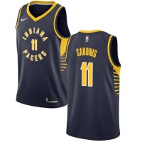 Nike Indiana Pacers #11 Domantas Sabonis Navy Blue NBA Swingman Icon Edition Jersey