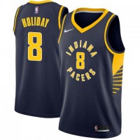 Nike Indiana Pacers #8 Justin Holiday Navy Blue NBA Swingman Icon Edition Jersey
