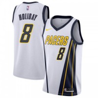 Nike Indiana Pacers #8 Justin Holiday White NBA Swingman Earned Edition Jersey