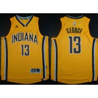 Revolution 30 Indiana Pacers #13 Paul George Yellow Stitched NBA Jersey