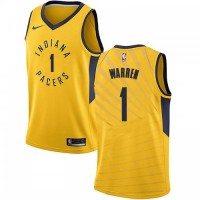 Nike Indiana Pacers #1 TJ Warren Gold NBA Swingman Statement Edition Jersey