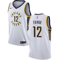 Nike Indiana Pacers #12 Tyreke Evans White NBA Swingman Association Edition Jersey
