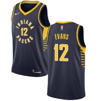 Nike Indiana Pacers #12 Tyreke Evans Navy Blue NBA Swingman Icon Edition Jersey