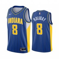 Nike Indiana Pacers #8 Justin Holiday Blue NBA Swingman 2020-21 City Edition Jersey