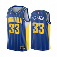 Nike Indiana Pacers #33 Myles Turner Blue NBA Swingman 2020-21 City Edition Jersey