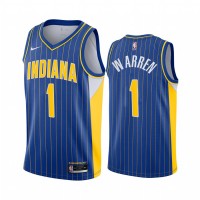 Nike Indiana Pacers #1 TJ Warren Blue NBA Swingman 2020-21 City Edition Jersey