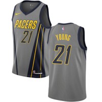 Nike Indiana Pacers #21 Thaddeus Young Gray NBA Swingman City Edition 2018/19 Jersey
