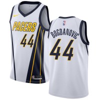Nike Indiana Pacers #44 Bojan Bogdanovic White NBA Swingman Earned Edition Jersey
