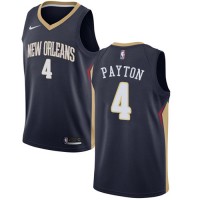 Nike New Orleans Pelicans #4 Elfrid Payton Navy NBA Swingman Icon Edition Jersey
