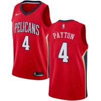 Nike New Orleans Pelicans #4 Elfrid Payton Red NBA Swingman Statement Edition Jersey