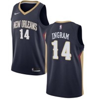 Nike New Orleans Pelicans #14 Brandon Ingram Navy NBA Swingman Icon Edition Jersey