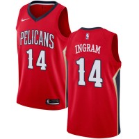 Nike New Orleans Pelicans #14 Brandon Ingram Red NBA Swingman Statement Edition Jersey