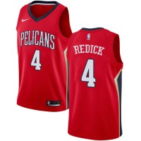 Nike New Orleans Pelicans #4 JJ Redick Red NBA Swingman Statement Edition Jersey