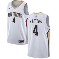 Nike New Orleans Pelicans #4 Elfrid Payton White NBA Swingman Association Edition Jersey