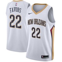 Nike New Orleans Pelicans #22 Derrick Favors White NBA Swingman Association Edition Jersey