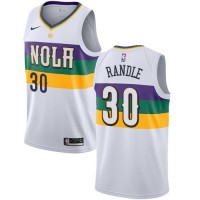 Nike New Orleans Pelicans #30 Julius Randle White NBA Swingman City Edition 2018/19 Jersey