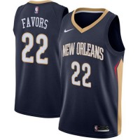 Nike New Orleans Pelicans #22 Derrick Favors Navy NBA Swingman Icon Edition Jersey