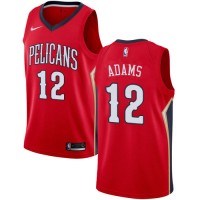 Nike New Orleans Pelicans #12 Steven Adams Red NBA Swingman Statement Edition Jersey