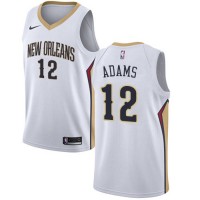 Nike New Orleans Pelicans #12 Steven Adams White NBA Swingman Association Edition Jersey