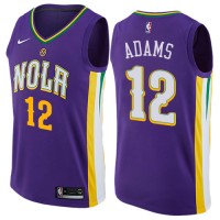 Nike New Orleans Pelicans #12 Steven Adams Purple NBA Swingman City Edition Jersey