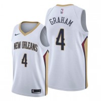 Nike New Orleans Pelicans #4 Devonte' Graham White NBA Swingman Association Edition Jersey