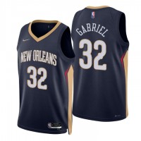 Nike New Orleans Pelicans #32 Wenyen Gabriel Navy Men's 2021-22 NBA 75th Anniversary Diamond Swingman Jersey - Icon Edition