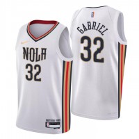 New Orleans New Orleans Pelicans #32 Wenyen Gabriel Men's Nike White 2021/22 Swingman NBA Jersey - City Edition