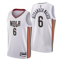 New Orleans New Orleans Pelicans #6 Nickeil Alexander-Walker Men's Nike White 2021/22 Swingman NBA Jersey - City Edition