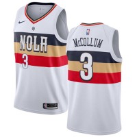 Nike New Orleans Pelicans #3 C.J. McCollum White NBA Swingman Earned Edition Jersey