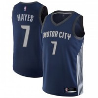 Nike Detroit Pistons #7 Killian Hayes Navy NBA Swingman City Edition Jersey