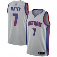 Nike Detroit Pistons #7 Killian Hayes Silver NBA Swingman Statement Edition Jersey