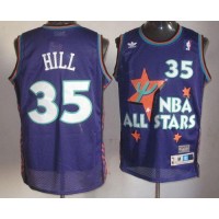 Detroit Pistons #35 Grant Hill Purple 1995 All-Star Throwback Stitched NBA Jersey