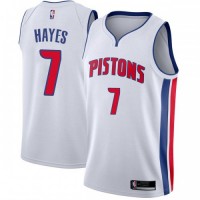 Nike Detroit Pistons #7 Killian Hayes White NBA Swingman Association Edition Jersey