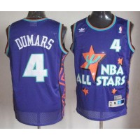 Detroit Pistons #4 Joe Dumars Purple 1995 All-Star Throwback Stitched NBA Jersey