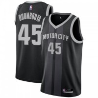 Nike Detroit Pistons #45 Sekou Doumbouya Black NBA Swingman City Edition 2018/19 Jersey