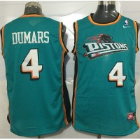 Detroit Pistons #4 Joe Dumars Green Nike Throwback Stitched NBA Jersey