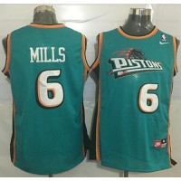 Detroit Pistons #6 Terry Mills Green Nike Throwback Stitched NBA Jersey